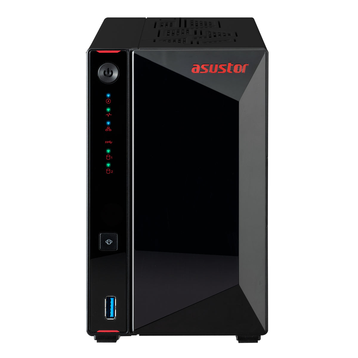 AS5402T 2 Bay NAS Bundle with 2x WD RED Plus 4TB HDD