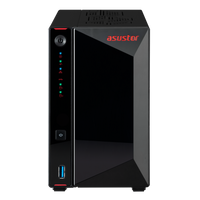 AS5402T 2 Bay NAS Bundle with 2x WD RED Plus 4TB HDD