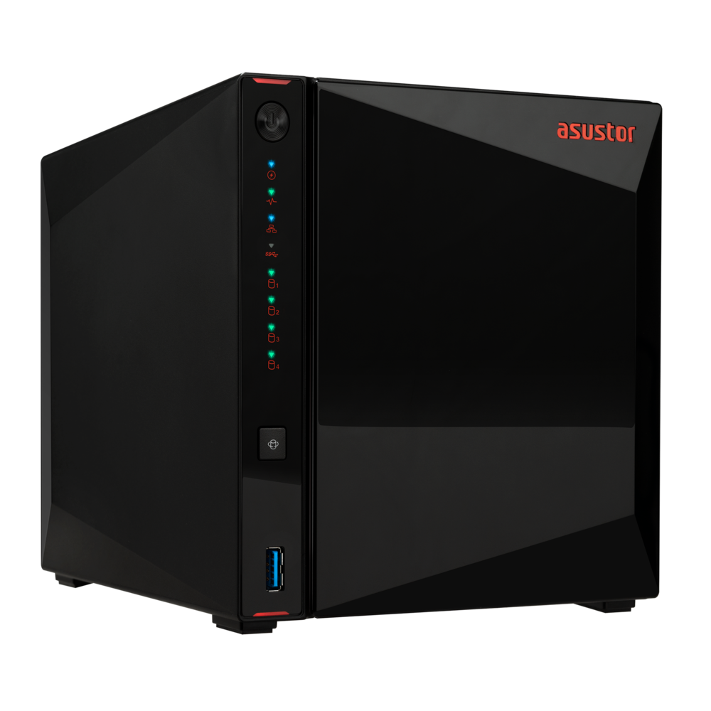 AS5404T 4 Bay NAS Bundle with 2 x WD RED Plus 4TB HDD